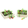 Image de Vilac houten bordspel tuin groente mollen educatief spel 2 spelers.