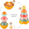 Image de Sophie de giraf Stapelset   6-delige Stapeltoren met Dieren & Cijfers   Educatief Babyspeelgoed   Vanaf 6M