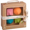 Image de Sophie de giraf So'Pure Speelset - Blokken- en ballenset - Baby Speelgoed - Kraamcadeau - Babyshower cadeau - 100% Natuurlijk rubber - Vanaf 3 maanden - Roze/Oranje/Blauw/Groen