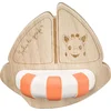 Image de Sophie de giraf So'Pure badbootje - Badspeelgoed - Babyspeelgoed - Vanaf 0 maanden - 100% Natuurlijk rubber & hout - OK-Biobased - 11.5x11x8 cm