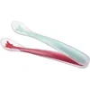 Image de Sophie de giraf Siliconen lepels - Kinderbestek - Lepel - Bestek kind - Vaatwasser bestendig - Rood/Blauw - Set van 2