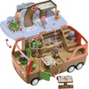Image de Klorofil Speelset De Camper - Interactief Kinderspeelgoed - Poppenhuis - incl 1 poppetje uit de Walrus familie - Vanaf 18 maanden