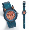 Image de Djeco kinderhorloge blauw - educatief leren klokkijken.