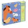 Image de Diertjes van de Boerderij - 4 puzzels - 3, 4, 5 en 6 stukjes