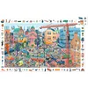Image de Djeco puzzel - 200 stukjes stad - kleurrijke legpuzzel voor kinderen.
