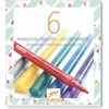 Image de Djeco kleuren 6 glitter markers - sweet