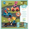 Image de Djeco stickers Cars - herbruikbare vinylstickers voor kinderen.
