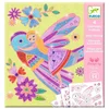 Image de Djeco kleurplaten Kleine vleugels - creatieve kleuractiviteit voor kinderen.