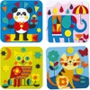 Image de Djeco collage knutselset zachte dieren - viltstickers FSC.