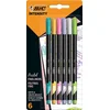Image de BIC Intensity Fine Fineliners voor kinderen en volwassenen- met Dunne Punt 0.8 mm - Diverse Pastelkleuren - 6 Stuks
