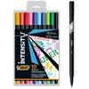 Image de BIC Intensity Fineliner Viltstiften voor School en Kantoor - Pennen met Metalen bescherming - Dunne Punt 0,8 mm - 0,4 mm Lijn - Diverse Kleuren Stiften - 10 Stuks