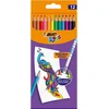 Image de BIC Kids Evolution Illusion Uitwisbare Kleurpotloden - Diverse Kleuren- Verpakking van 12
