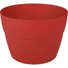 Image de EDA Toscane Bloempot - kunststof - rood - D30 x H21 cm - binnen- en buitenshuis