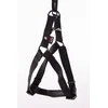 Image de Nylon Honden Tuig Martin - Zwart 70-90 cm - Stevig Instap Tuig met Kliksysteem