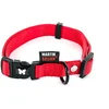 Image de MARTIN SELLIER | Martin Sellier Halsband Nylon Rood Verstelbaar