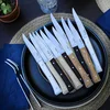 Image de Opinel Facette Tafelmessenset - 11cm - 4-delig - Oliver Olijfhout