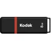 Image de Kodak Classic K102® Series Flash Drive - 8 GB - USB Stick - USB 2.0 - Bescherm dopje - Rood/ Zwart