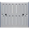 Image de Verstelbaar rechthoekig ventilatierooster - geanodiseerd aluminium - 190x168 mm