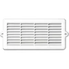 Image de PVC ventilatierooster met wit gaas 179 x 78 mm