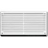 Image de PVC ventilatierooster met wit gaas 260 x 165 mm