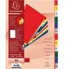 Image de Exacompta tabbladen numeriek voor ft A4, uit PP 12/100e, 12 kleurtabs, met indexblad, wit