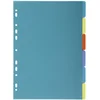 Image de EXACOMPTA kunststof tabbladen, blanco, A4, 6-delig