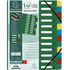 Image de Exacompta Sorteermap HARMONIKA® met uitrekbare rug en uitgesneden vensters - 24 indelingen - Groen - 55243E