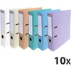 Image de Exacompta 10x Prem'Touch® PVC Ordner met hefboom - rug 70 mm - A4 - Geassorteerd - 53084E