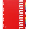 Image de Exacompta 15x Tabbladen in stevige Ondoorzichtige PP - 12 tabs - A4 maxi - Geassorteerd - 4812E