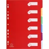 Image de Exacompta 25x Tabbladen in stevige Ondoorzichtige PP - 6 tabs - A4 - Geassorteerd - 4906E