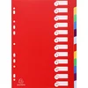 Image de Exacompta 15x Tabbladen in stevige Ondoorzichtige PP - 12 tabs - A4 - Geassorteerd - 4912E