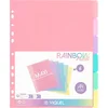 Image de 6x Pastel Kleuren Maxi Formaat Tabbladen (24.5x30.5cm) voor A4 Mappen