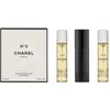 Image de Chanel N°5 Twist and Spray - 3 x 20 ml - eau de toilette - 1 hervulbare spray + 2 navullingen