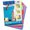 Image de Oxford kartonnen tabbladen, blanco, DIN A4, gekleurd, 6-delig