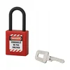Image de Robuuste Rode ABS Kettingslot 40mm met Nylon Beugel - Lockout Tagout