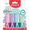 Image de Maped Fluo'Peps Glitter Pastel tekstmarkers - 4 stuks