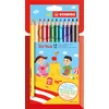 Image de STABILO Trio Thick - Driekantige Kleurpotloden Met Extra Dikke Kern 4,2 mm - Etui Met 12 Kleuren