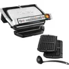 Image de Tefal OptiGrill GC716D - Intelligente Contactgrill - 6 Automatische Programma's - Inclusief Wafelplaten - Gaarheidsindicator - 2000W