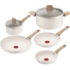 Image de Tefal Cera Bright ON - Keramische Pannenset - 5-delig - Beige - PFAS-vrij - Geschikt voor Inductie
