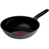 Image de Tefal Ceramic Control Grey - Wokpan - 28 cm - Keramisch - Inductie - PFAS vrij - Geschikt voor gebruik met metalen spatels
