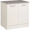 Image de Onderkast Eko 80 cm voor spoelbak met 2 deuren - wit - Parisot - Onderkasten - Wit - Spaanplaat - Onderkasten -