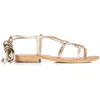 Image de Platte sandalen van leer Hellen