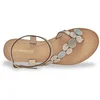 Image de Platte sandalen van hulstleer