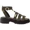 Image de Tobosued platte leren sandalen