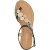 Image de Platte sandalen van hulstleer