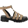 Image de Tobosued platte leren sandalen
