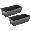 Image de Zenker 9914350 Set van 2 uitschuifbare cakevormen, cakevorm, uitschuifbare vorm, taartvorm, cakevorm, taartvormen, rechthoekige vorm, Staal, Zwart, 20-35 x 11,5 x 7 cm