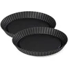 Image de Set van 2 omgekeerde taartvormen 30 cm Zenker Black Metallic