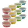Image de Zenker 9917750 Set van 300 wegwerp voedselbakjes, muffinvormpjes, taartvorm, wegwerp bakjes, Papier, Geel, Roze, Blauw, Groen, 5 cm