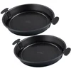 Image de Set van 2 ronde taart- en quichevormen van 28 cm met uitneembare bodem Zenker Black Metallic
